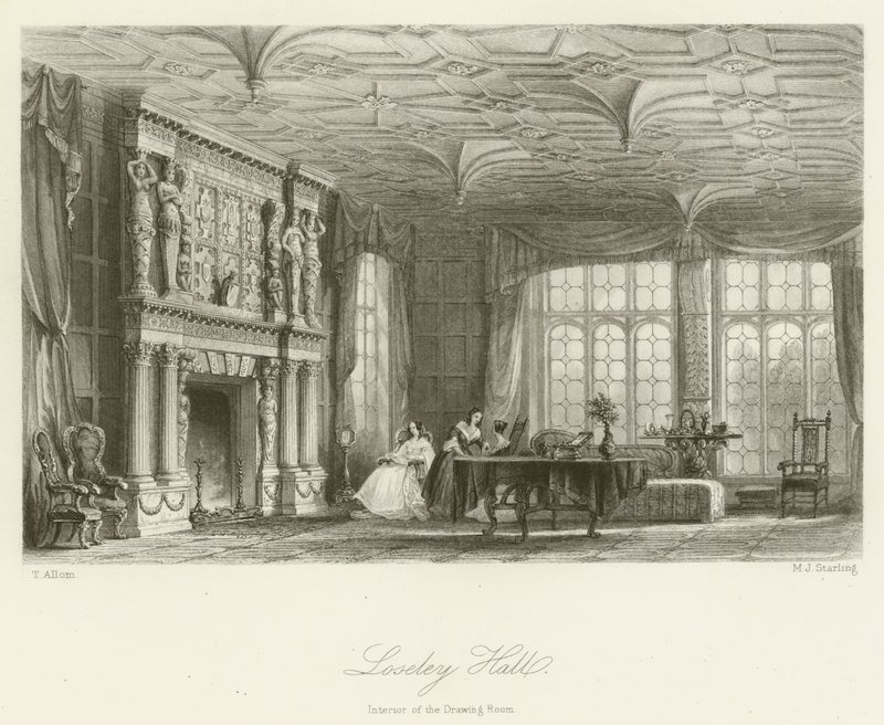 Loseley Hall, Salin sisätilat tekijältä after Thomas Allom