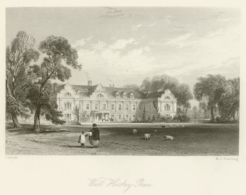 West Horsley Place tekijältä after Thomas Allom