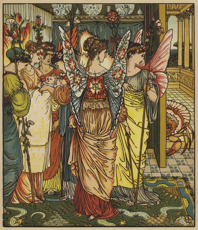 Keijuravun ulkonäkö tekijältä after Walter Crane