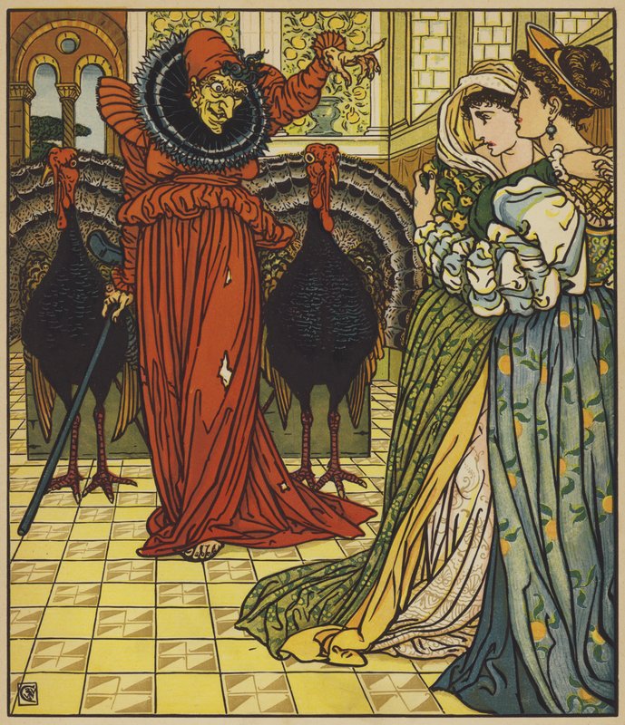 Aavikon keijun esiintyminen tekijältä after Walter Crane