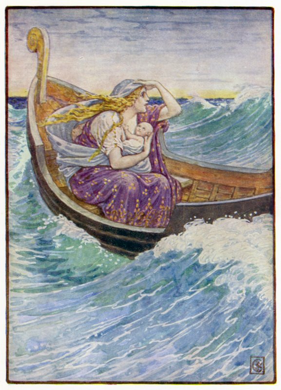 Kaksi päivää ja kaksi yötä venettä heitteltiin sinne tänne tekijältä after Walter Crane