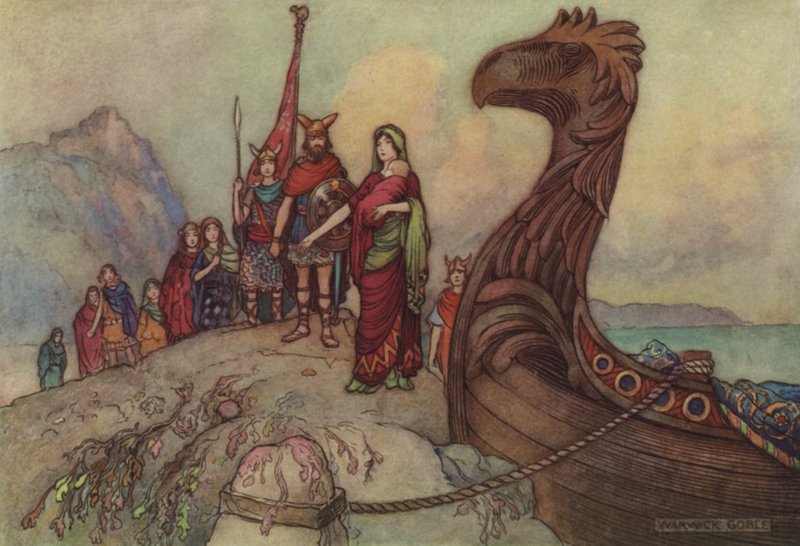 Geoffrey Chaucer, Lakien miehen tarina tekijältä after Warwick Goble