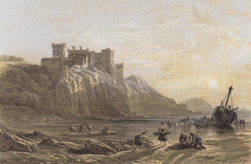Culzeanin linna (chromolitho) tekijältä after William Leighton Leitch
