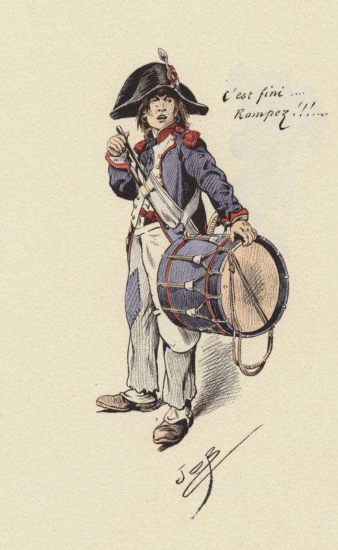 Rumpalipoika (väri litho) tekijältä pseudonym for Onfray de Breville Jacques Job