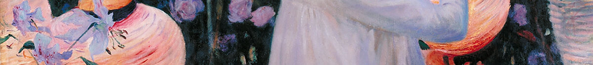 Neilikka, lilja, lilja, ruusu (John Singer Sargent), Detail: Lampions und Lilien links