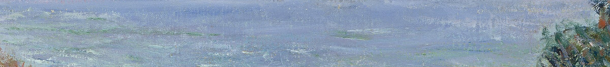 Tie La Cavéessa, Pourvillessa (Claude Monet), Detail: Meerblick zwischen den Hängen