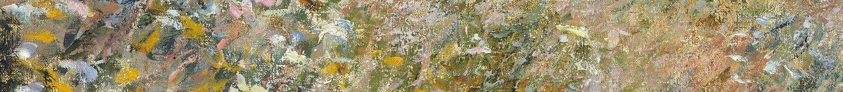 Tie La Cavéessa, Pourvillessa (Claude Monet), Detail: Blühender Wiesenhang links