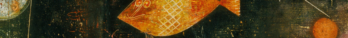 Kalataika (Paul Klee), Detail: Goldener und blauer Fisch