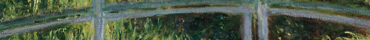 Japanilainen silta ja lummeallas, Giverny (Claude Monet), Detail: Japanische Brücke