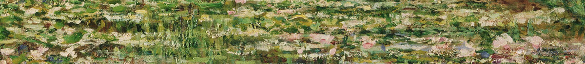 Japanilainen silta ja lummeallas, Giverny (Claude Monet), Detail: Seerosen unter der Brücke