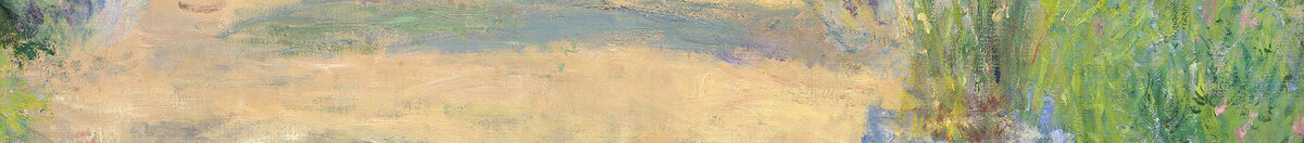 Taiteilijan puutarha Vétheuil'ssä, 1880 (Claude Monet), Detail: Blau-weiße Keramikvase