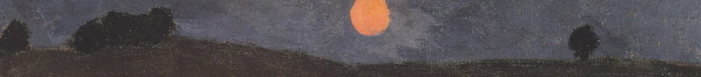 Kuu maiseman yllä (Paula Modersohn Becker)