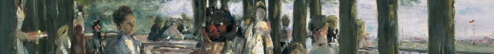Terassi Jacobin ravintolassa Nienstedtenissä Elben rannalla (Max Liebermann)