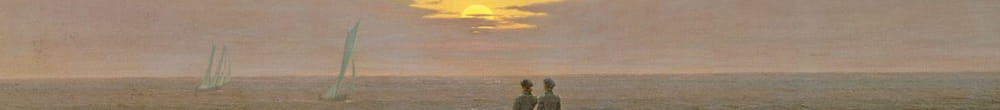 Kuu nousee meren yli (Caspar David Friedrich)