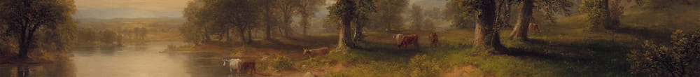 Kesäiltapäivä, 1865. (Asher Brown Durand)