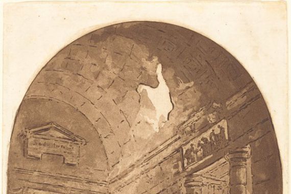 Jean Claude Richard, Abbé de Saint Non after Hubert Robert