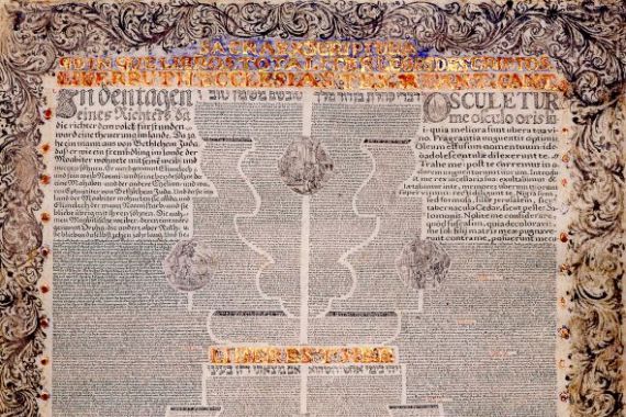 Scribe and illuminator  Aaron Wolf Herlingen