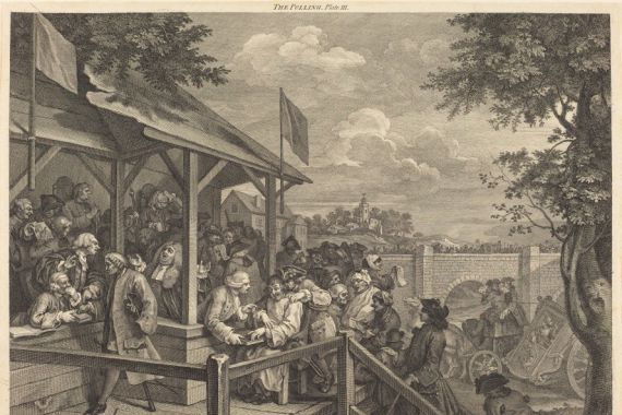 William Hogarth and Francois Morellon de La Cave