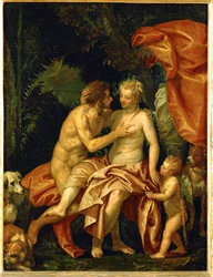 Venus ja Adonis (öljy kankaalle)