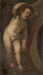 A Standing Putto, n. 1548-88 (öljy kankaalle)