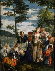 Mooseksen löytäminen (noin 1580)