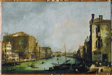 Canal Grande Venetsiassa (maalaus kankaalle)