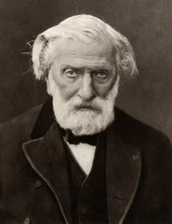 (Charles Louis) Ambroise Thomas (1811-1896) ranskalainen säveltäjä ja Pariisin konservatorion johtaja vuodelta 1871 (m/v kuva)