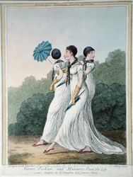 Grace, Fashion and Manners from Life, kaivertanut James Gillray (1757-1815), julkaissut G. Humphrey (käsinvärinen etsaus)