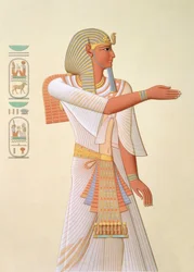 746.c.1. & f.8 Farao Mienptah-Hotephimatin muotokuva