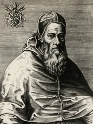 Julius III:n muotokuva, syntynyt Giovanni Maria Ciocchi del Monte (Monte San Savino