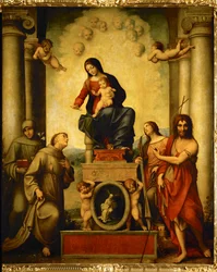 Pyhän Franciscus Assisilaisen Madonna (maalaus poppelipuulle)