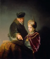 Nuori tutkija ja hänen opettajansa, n. 1629-30 (öljy kankaalle)