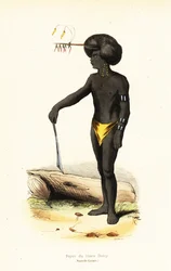 Papualainen mies Dory Harbourista, Länsi-Papua