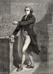 Jean-Baptiste Louvet de Couvrai, kaivertanut H. de la Charlerie, Louis Blancin (1811-82) teoksesta "Ranskan vallankumouksen historia"