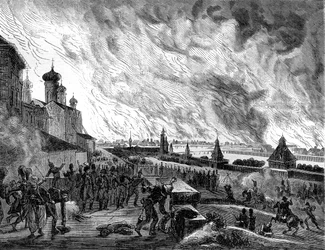 Moskova tulipalossa, 15. syyskuuta 1812 1882-1884.