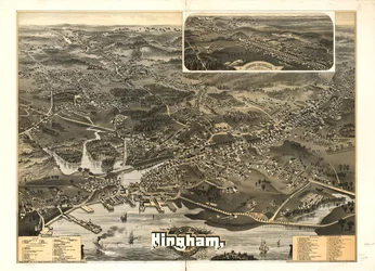 Hinghamin kaupunki, Plymouth County, Mass. 1885.