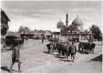 Näkymä kadulle North Gatesta, Bagdad, Irak, 1925.