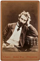 Nicholas Miklouho-Maclay (1846-1888) muotokuva - Nikolai Mikloukho-Maclai - ukrainalais-venäläinen etnologi, antropologi ja biologi. Valokuvastudio A. Pasetti Valtion ulkoilmamuseo Spasskoye-Lutovinovo