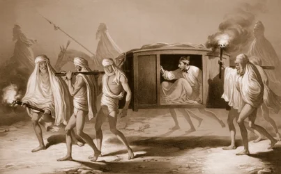 Intialaistyylinen tuoli Punjabissa Loudianan ja Amritsarin välissä, 1859.