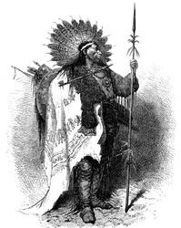 Amerikkalainen intiaani, USA, 1800-luku.