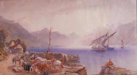 Italian järven rannalla