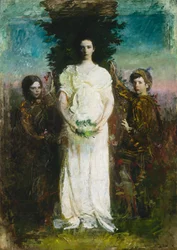 Lapseni (Mary, Gerald ja Gladys Thayer).