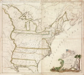 Amerikan ensimmäinen kansallinen kartta, 1784