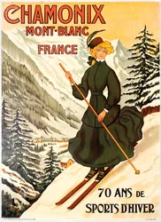 Chamonix Mont Blanc 70 vuotta talviurheilua.
