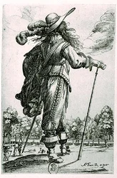 Miesten pukukuvitus (kaiverrus) (m/w kuva)