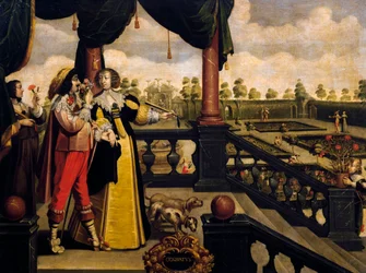 Hajuaisti, noin 1635, kirjoittanut Abraham Bosse (1604-1676), maalauksen jälkeen tuntemattoman taiteilijan, Ranskan, sarjasta 5