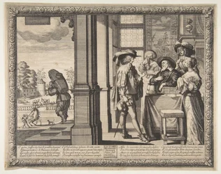 Tuhlaajapoika lähtee kotoa, n. 1636.