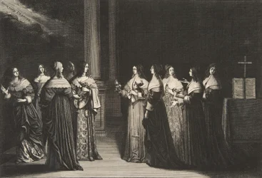 Viisaat neitsyet kieltäytyvät öljystä tyhmille neitsyille, n. 1635.