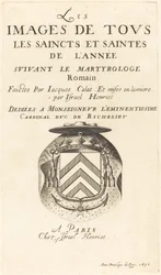 Callotin "The Calendar of Saints" nimisivu