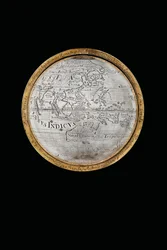 Kaksi poikkeuksellista maapalloa ja taivaallista maapalloa, joita tukevat Hercules ja Atlas, Augsburg, 1697-1699